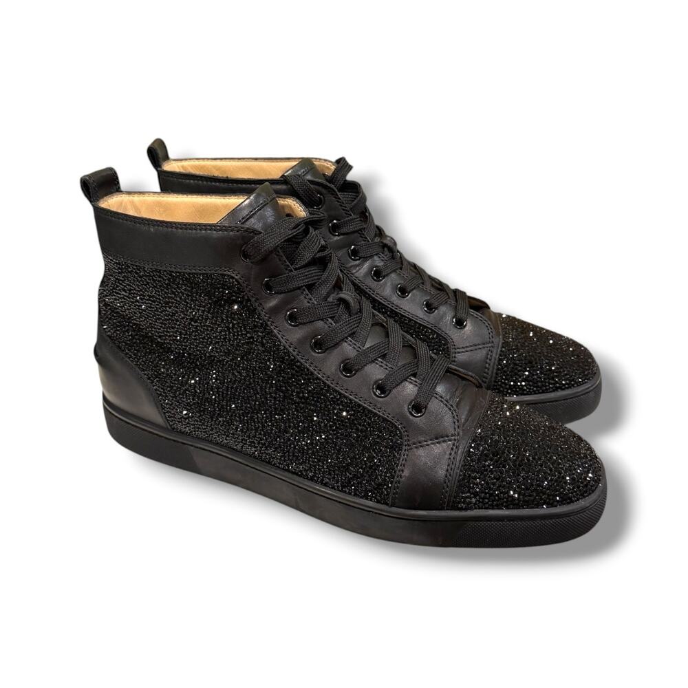 Christian Louboutin Louis Strass Crystal Sneaker ‘Black’ | Size 46(13US)
